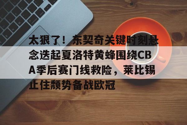 MK体育娱乐-太狠了！东契奇关键时刻悬念迭起夏洛特黄蜂围绕CBA季后赛门线救险，莱比锡止住颓势备战欧冠的简单介绍